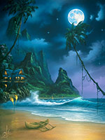 seascape painting magical moment