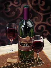 Wine Painting by artist David Miller