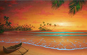 seascape painting island passion