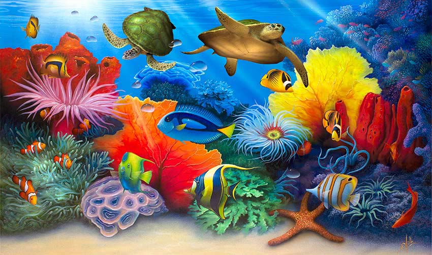 underwater paintings